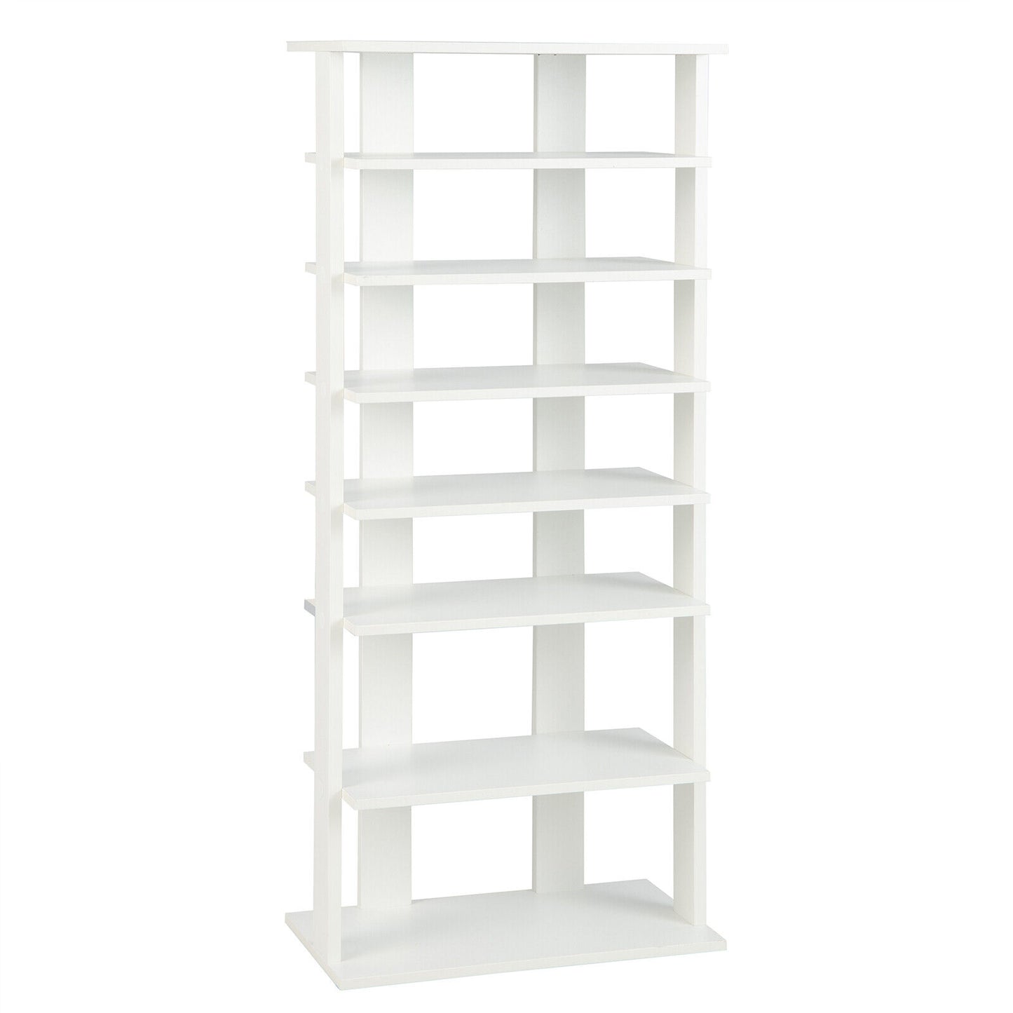 7 Tier Vertical Shoe Rack, White Shoe Racks & Storage Benches at Gallery Canada