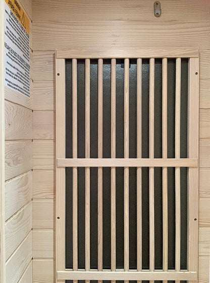 Vienna | Far Infrared Sauna | Canadian Hemlock Very Low EMF | 72.8"H x 35.4"W x 25.6"D | 1 Person Saunas at Gallery Canada