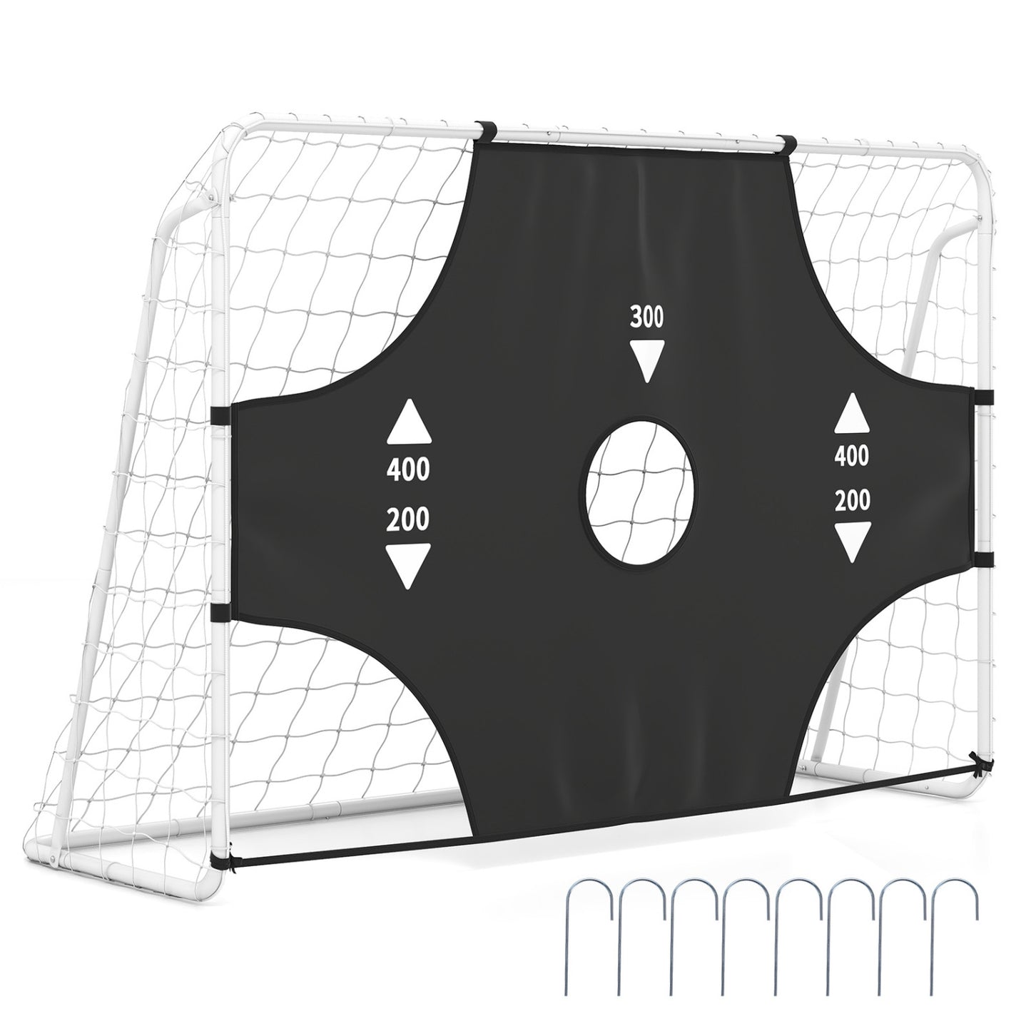7 Ft X 5 Ft Soccer Goal Set, Football Net With Removable Target Cloth Sport Equipments Options at Gallery Canada