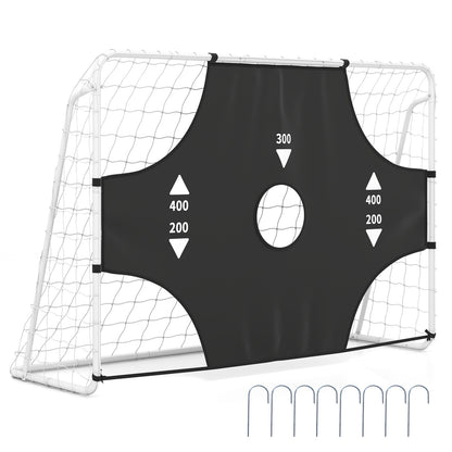 7 Ft X 5 Ft Soccer Goal Set, Football Net With Removable Target Cloth Sport Equipments Options at Gallery Canada