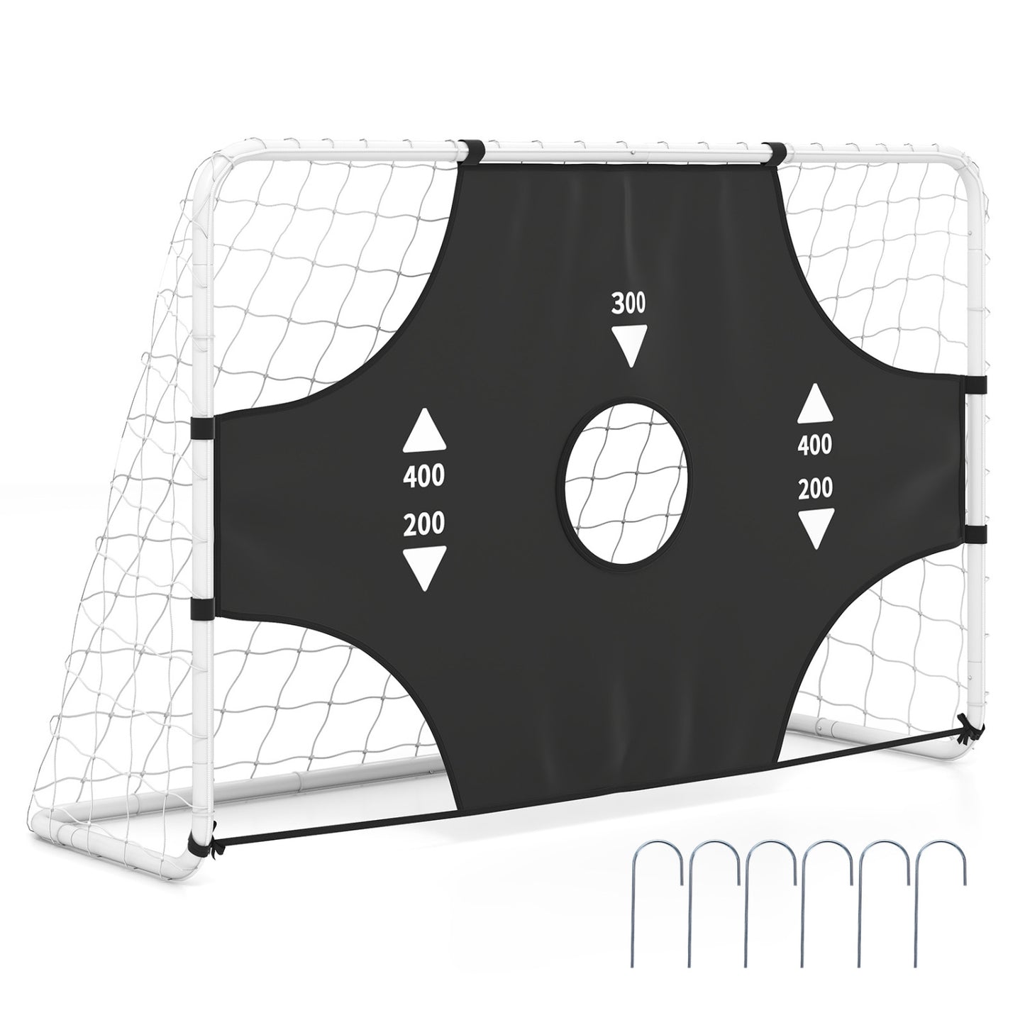 6 ft x 4 ft Soccer Goal Set, Football Net, Removable Target Cloth Sport Equipments Options at Gallery Canada