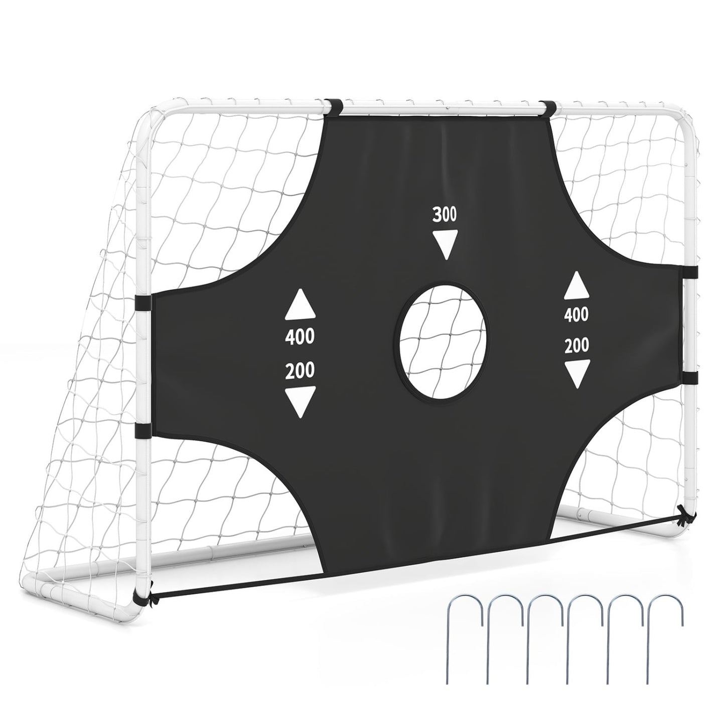 6 ft x 4 ft Soccer Goal Set, Football Net, Removable Target Cloth Sport Equipments at Gallery Canada