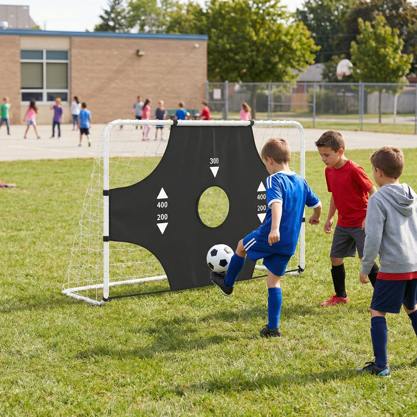 6 ft x 4 ft Soccer Goal Set, Football Net, Removable Target Cloth Sport Equipments at Gallery Canada