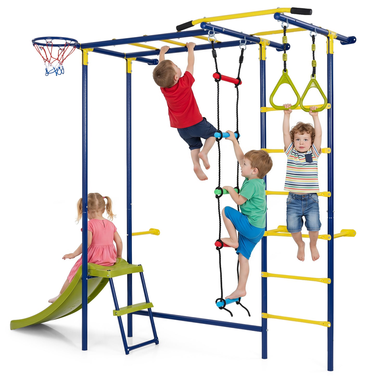 7-In-1 Indoor Jungle Gym For Toddlers