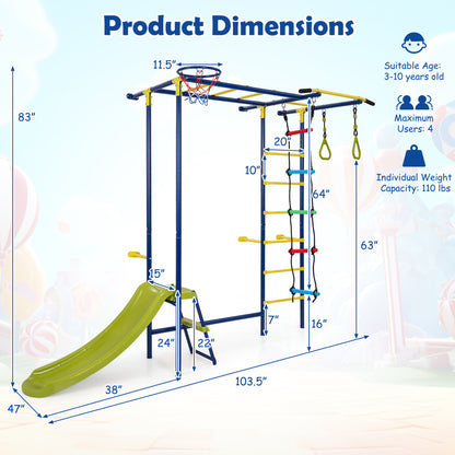 7-In-1 Indoor Jungle Gym For Toddlers