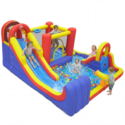 7 In 1 Outdoor Inflatable Bounce House, Water Slides, Splash Pools, Red Bounce House at Gallery Canada