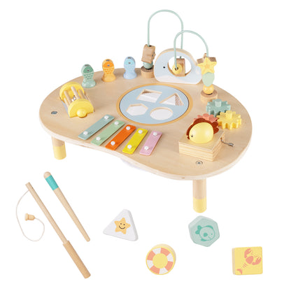7-in-1 Toddler Activity Table Montessori Sensory Toy for 12 Month+ Wooden Musical Play Table Learning Toys at Gallery Canada