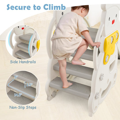 7 In 1 Toddler Slide Swing Set, Height Adjustable, Basketball Hoop, Multicolor Swing & Playsets at Gallery Canada