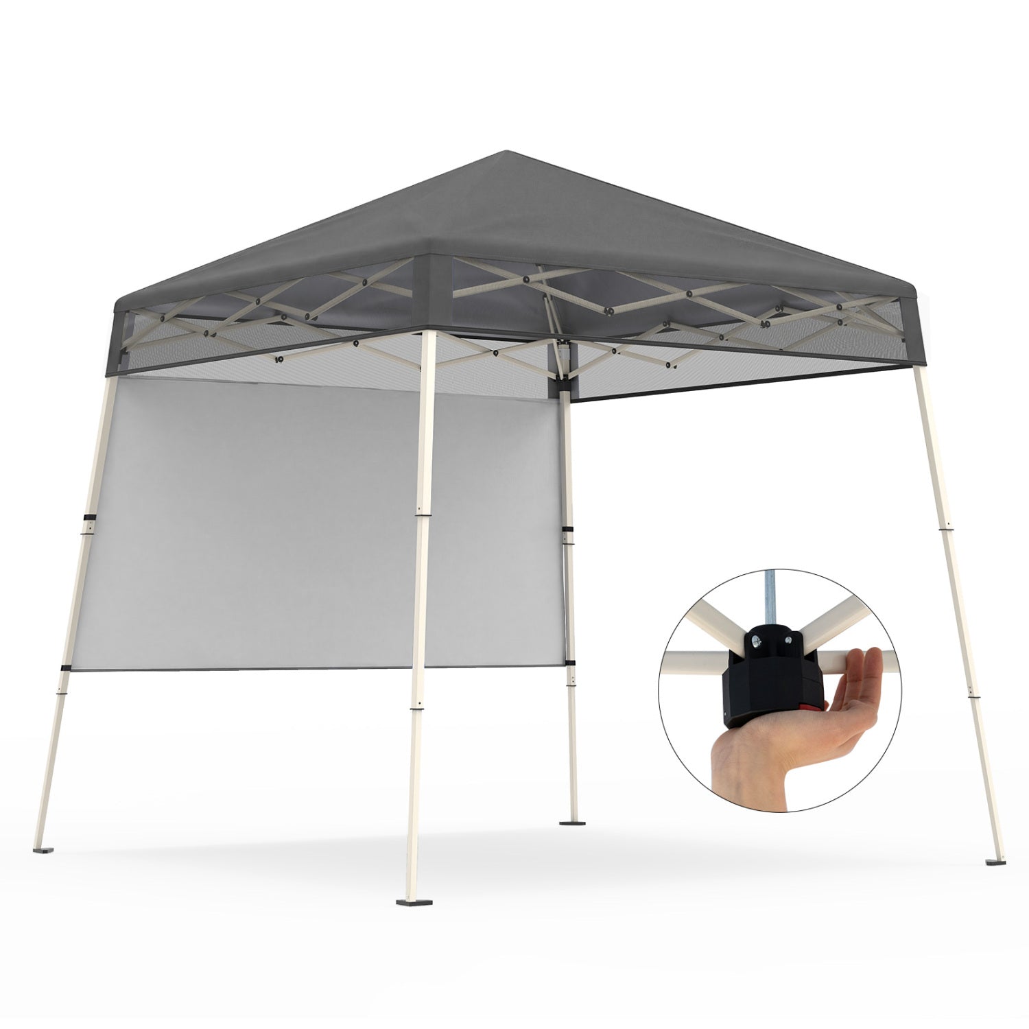 7 x 7 FT Pop-Up Canopy Tent, For Sports Picnic Camping, Gray Canopies at Gallery Canada