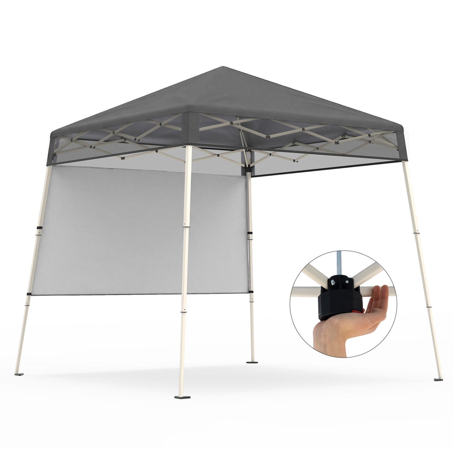 7 x 7 FT Pop-Up Canopy Tent, For Sports Picnic Camping, Gray Canopies at Gallery Canada