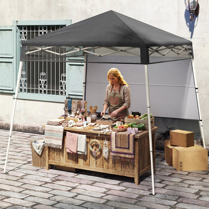 7 x 7 FT Pop-Up Canopy Tent, For Sports Picnic Camping, Gray Canopies at Gallery Canada