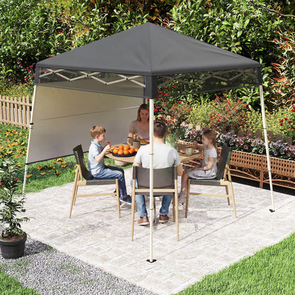 7 x 7 FT Pop-Up Canopy Tent, For Sports Picnic Camping, Gray Canopies at Gallery Canada