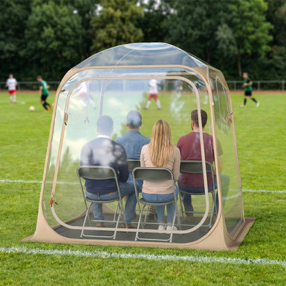 7 x 7 FT Pop Up Sports Tent Clear Bubble Tent All-Weather Waterproof Pod with Sealed Floor Tents at Gallery Canada