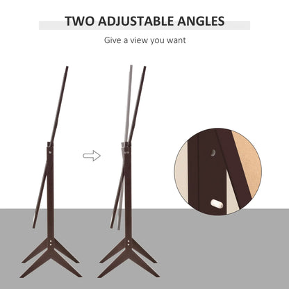 Full Length Mirror, Free Standing, Adjustable Angle, Dark Brown Full Length Mirrors at Gallery Canada