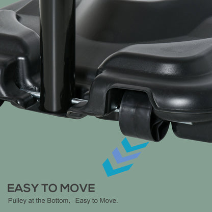 6.5'-10' Adjustable Basketball Hoop Stand, Outdoor for Kids Youth Adult Basketball at Gallery Canada