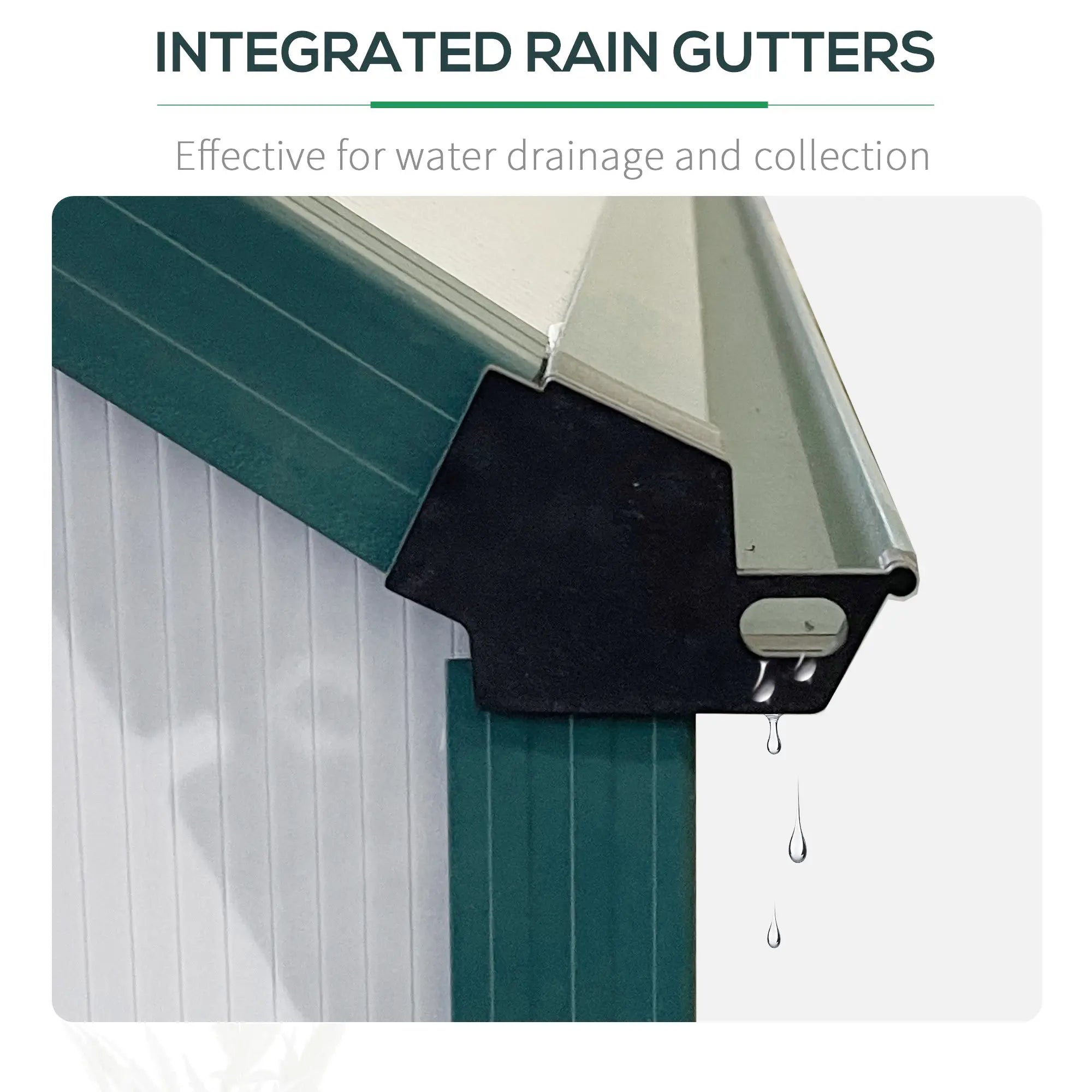 6' x 8' x 6.5' Polycarbonate Greenhouse, Walk-in, Adjustable Roof Vent, Green Walk In Greenhouses at Gallery Canada