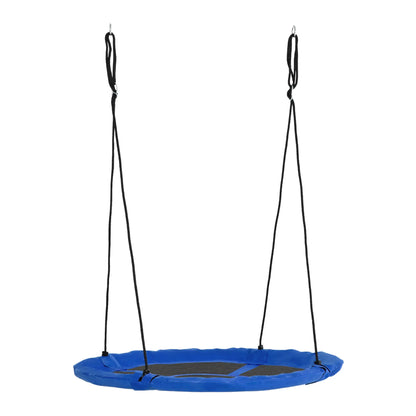 43.25" Saucer Swing, Adjustable Rope Seat, Indoor Outdoor, Blue Gym Sets & Swings at Gallery Canada