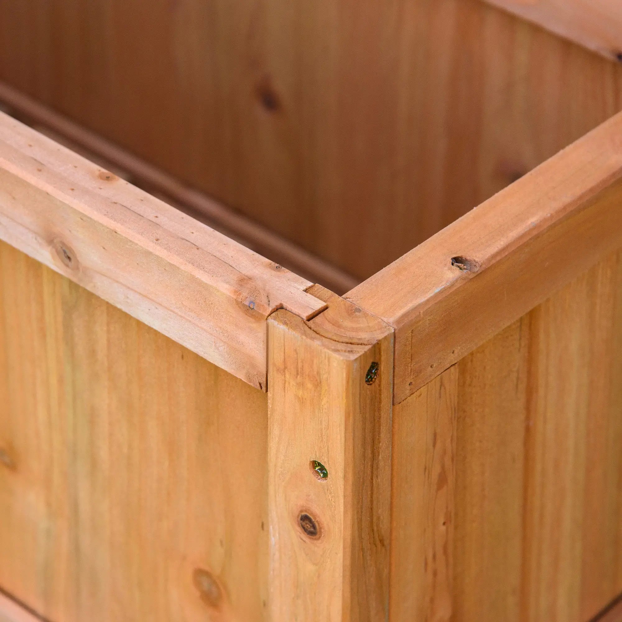 Wood Planter with Trellis, Raised Garden Bed, 28