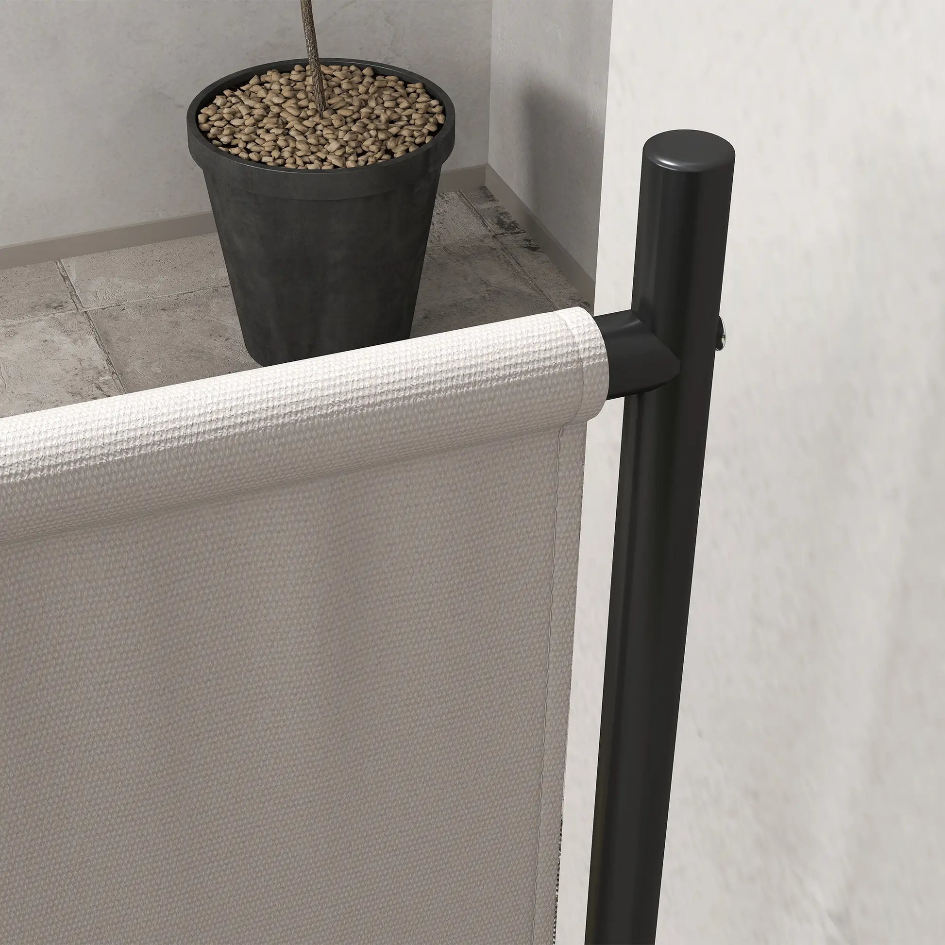 Folding Room Divider with Wheels, Privacy Screen, 5.6ft Tall Side Awnings at Gallery Canada