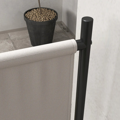 Folding Room Divider with Wheels, Privacy Screen, 5.6ft Tall Side Awnings at Gallery Canada