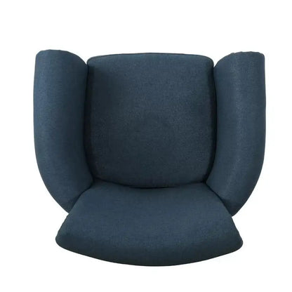 Modern Accent Chair, Wood Legs, 31" L x 29.5" W x 31.5" H, Navy Blue Accent Chairs at Gallery Canada