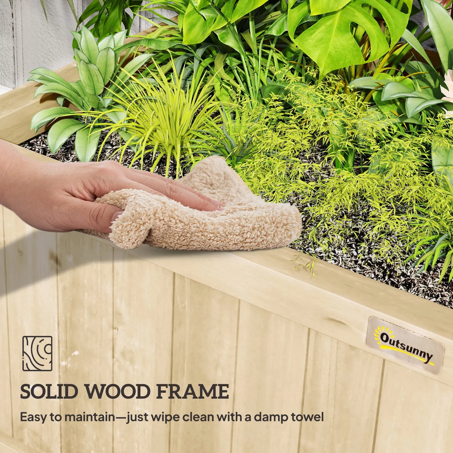 Wood Planter with Trellis, Raised Garden Bed, Privacy Screen, Natural Wood Raised Garden Beds at Gallery Canada