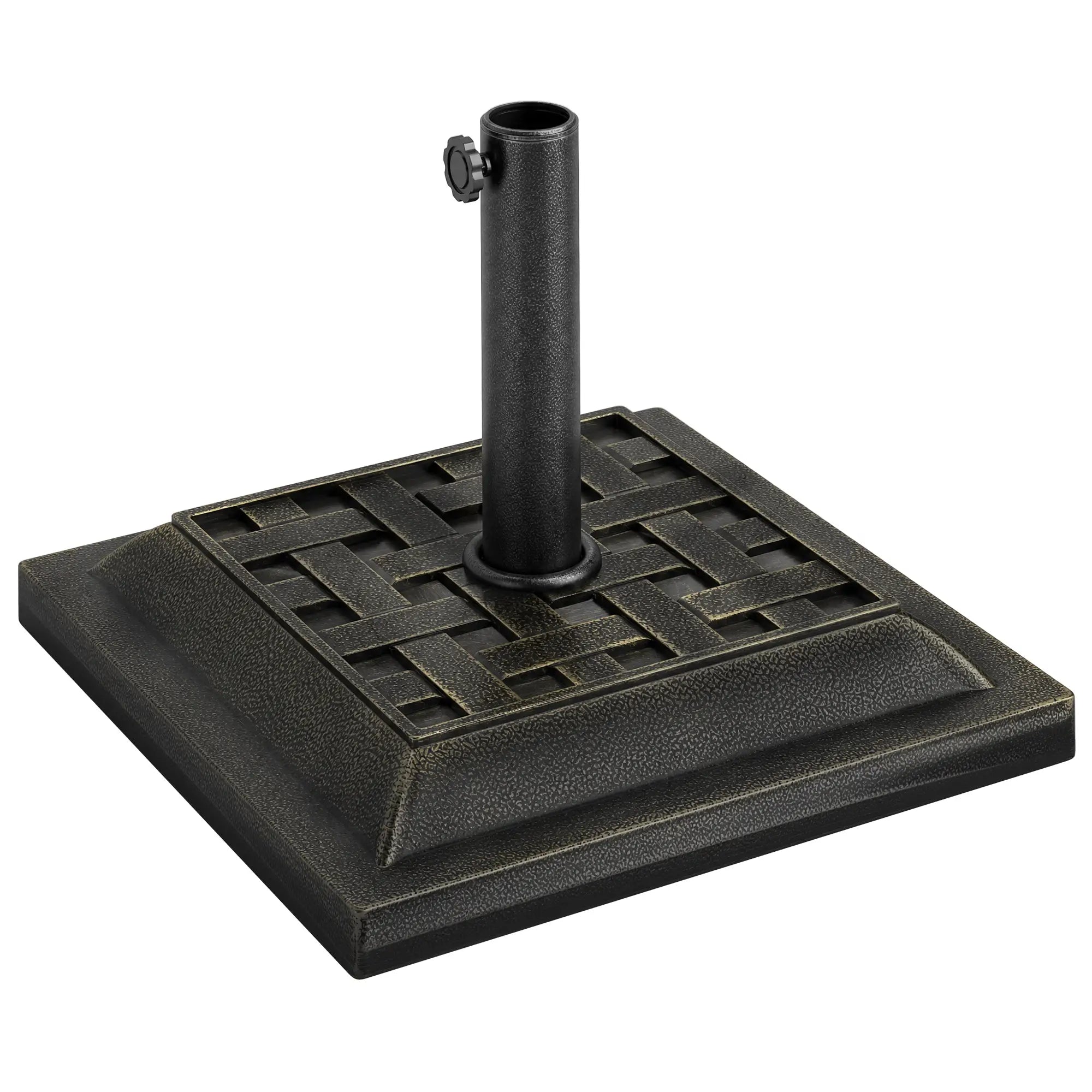 20 Lb Patio Umbrella Stand, Bronze Umbrella Bases Bronze at Gallery Canada