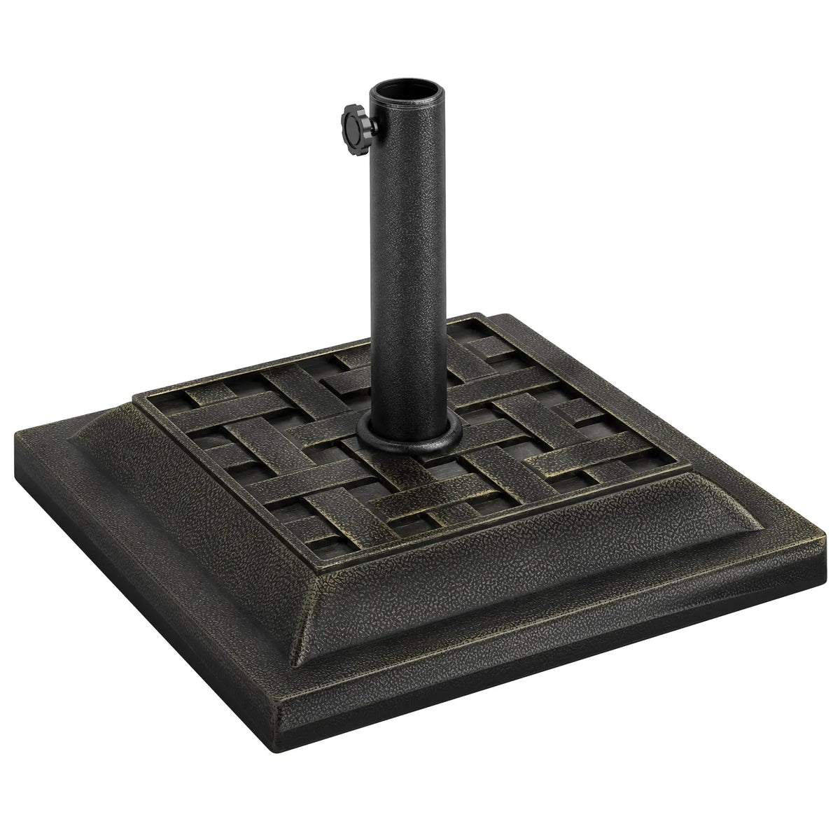 20 Lb Patio Umbrella Stand, Bronze Umbrella Bases Bronze at Gallery Canada