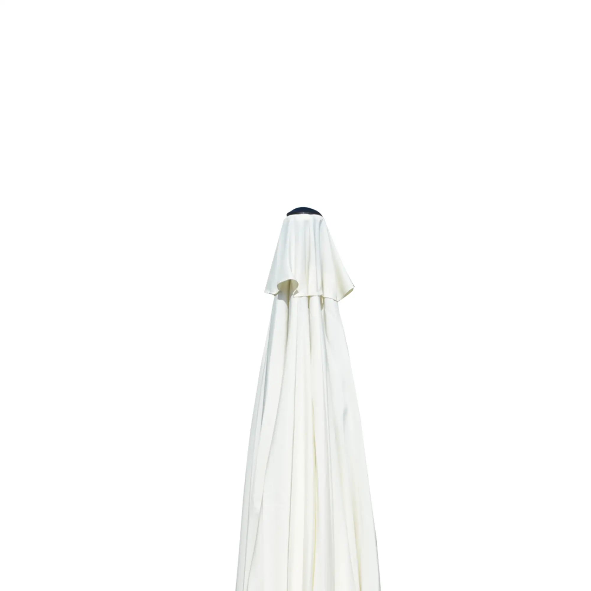 8.5 ft Round Patio Umbrella, Tilt and Crank, Cream White Sun Umbrellas at Gallery Canada