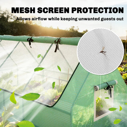 Portable Mini Greenhouse, Mesh Windows, 94.5" x 35.4" x 35.4", Green Mini Greenhouses at Gallery Canada