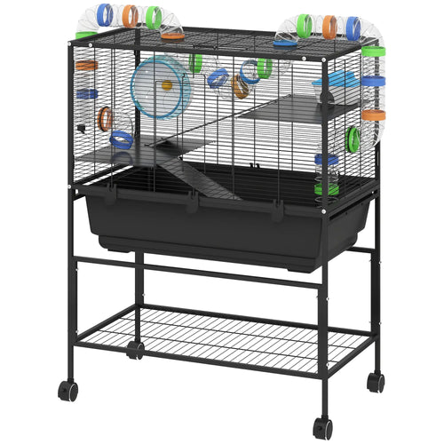 3 Tier Rolling Hamster Cage, 7