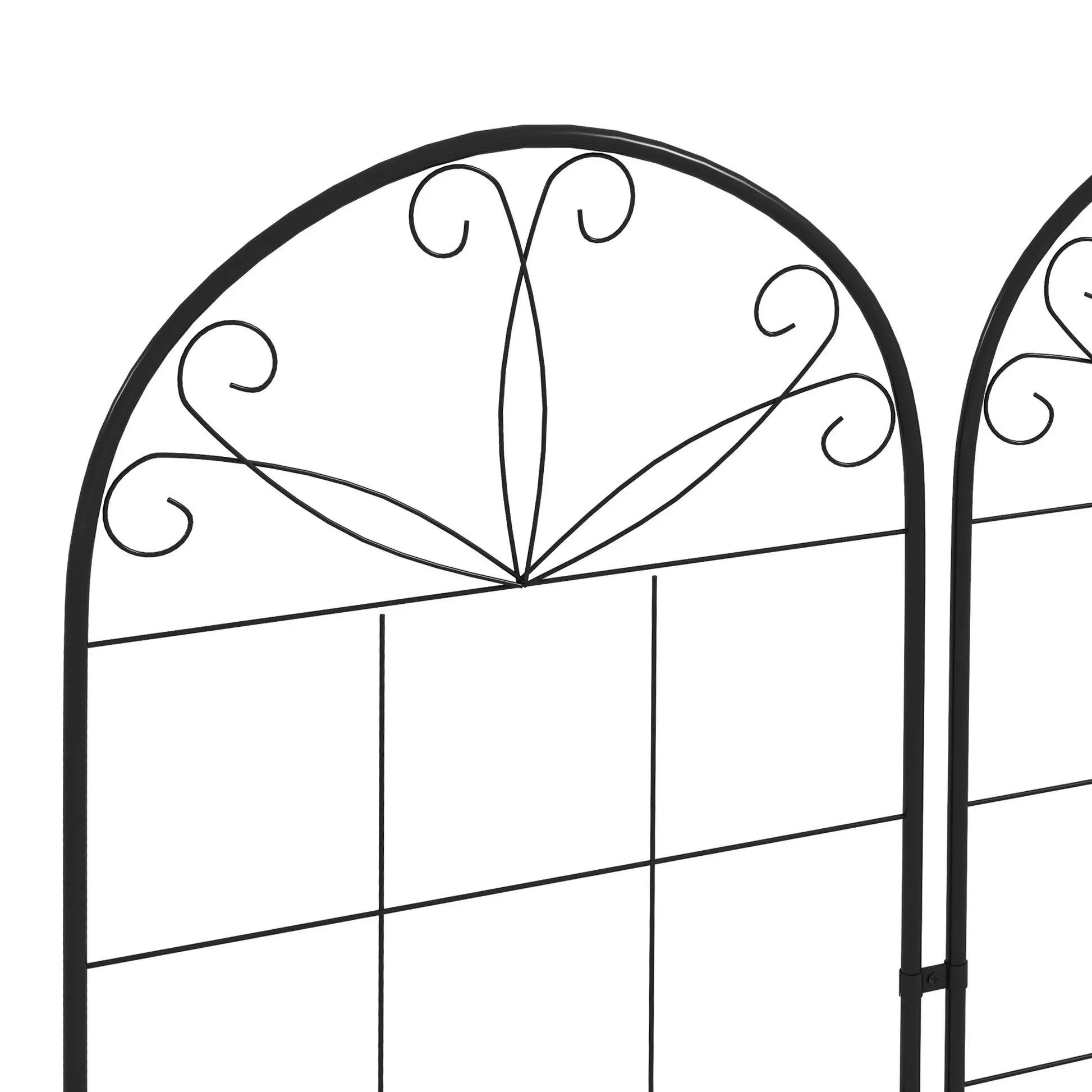 2 Pcs Metal Garden Trellis, Outdoor Plant Support for Climbing Plants Plant Stands at Gallery Canada