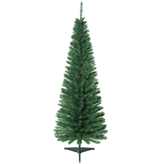 5FT Pencil Christmas Tree, Realistic Branches, Stable Stand, Green Pencil Christmas Trees Green at Gallery Canada