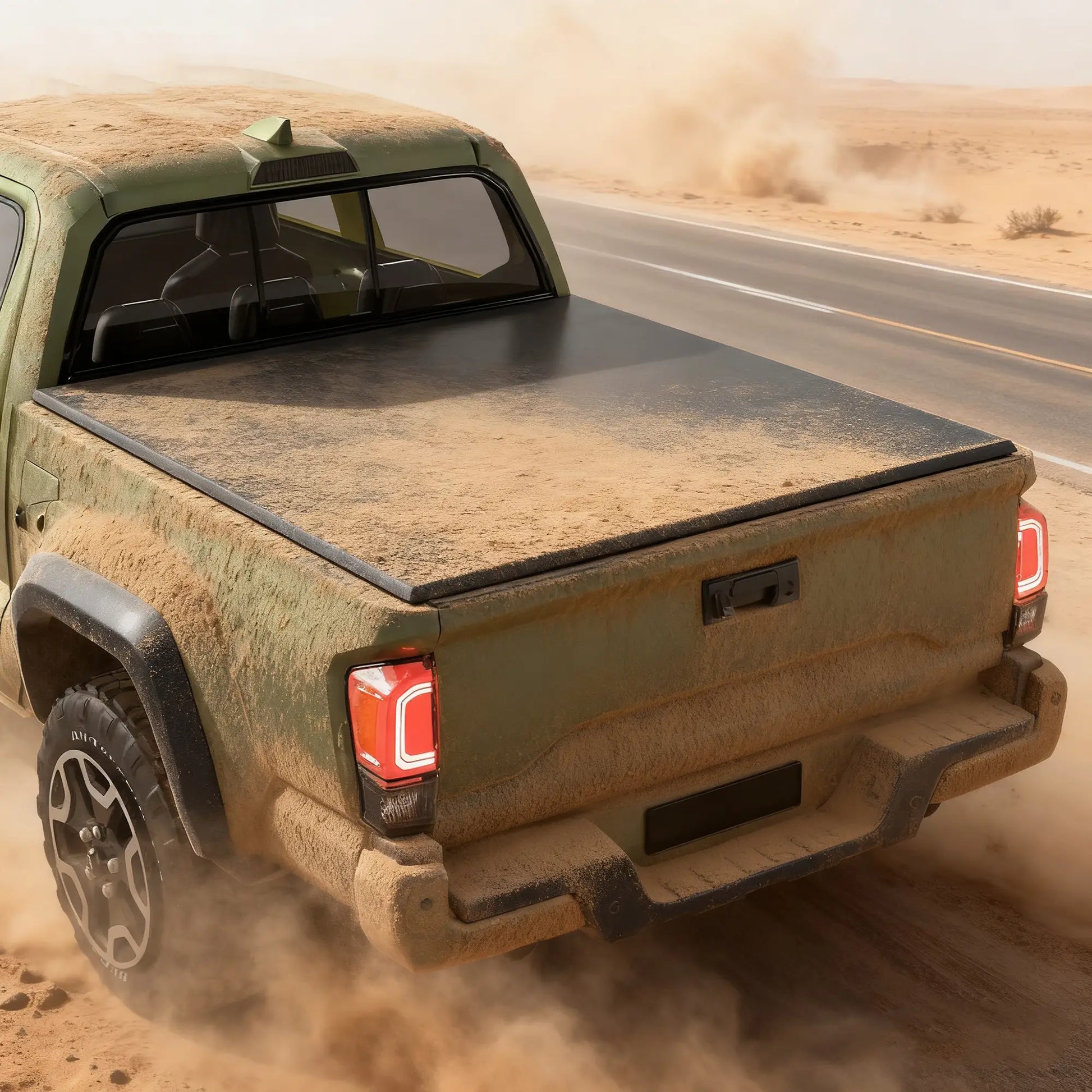 6ft Soft Tri-Fold Tonneau Cover, 5.75/5.8 ft Bed, Black Automotive at Gallery Canada