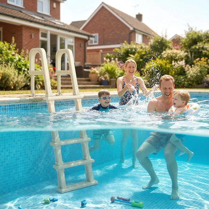 Adjustable 5-Step Pool Ladder, 63.4"-69.3", Non-Slip Steps, 300 lb Capacity Outdoor Swimming Pools & Hot Tubs at Gallery Canada