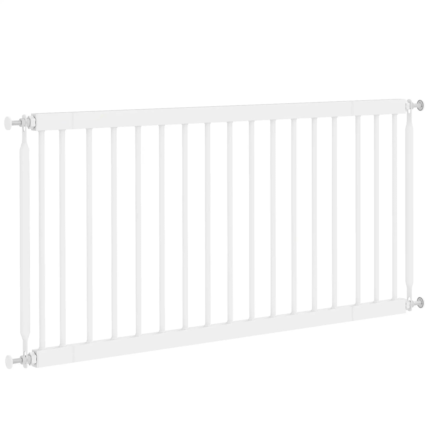 26-37 Inch Dog Gate, Adjustable Pet Gate, 18 Inch Tall, White Pet Gates White at Gallery Canada