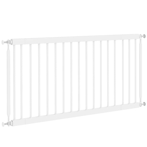 26-37 Inch Dog Gate, Adjustable Pet Gate, 18 Inch Tall, White