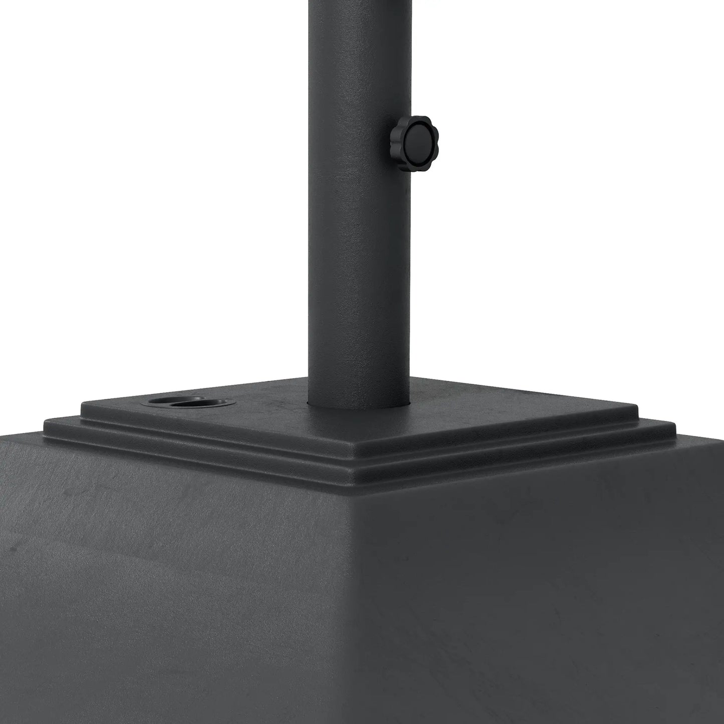 Square Umbrella Base With Wheels, 99 Lbs Water Or 132 Lbs Sand Filled, Black Umbrella Bases at Gallery Canada