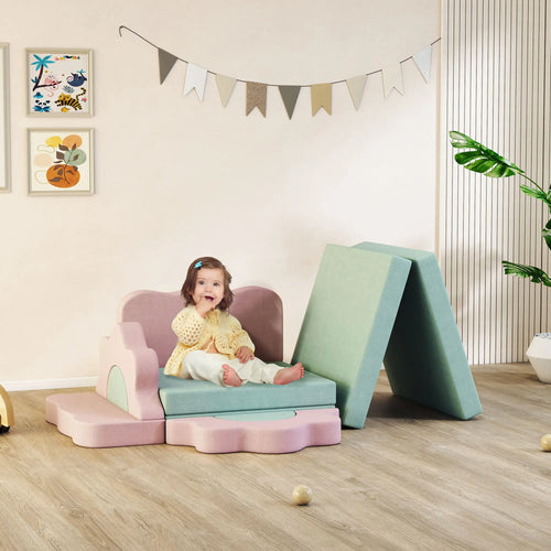 12-Piece Climbing Toys for Toddlers, Indoor Play Set, Green