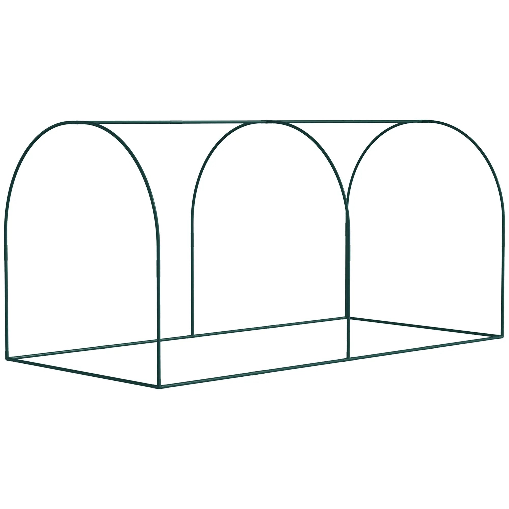 8' x 3' Crop Cage, Garden Plant Protector, Dark Green Walk In Greenhouses at Gallery Canada