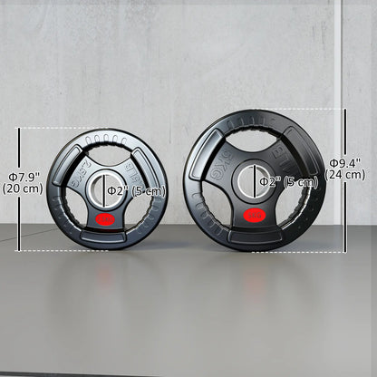 Weight Plates Set, 2-Inch Barbell Weights, 2 x 6lbs, 2 x 11lbs Dumbbells & Barbells at Gallery Canada