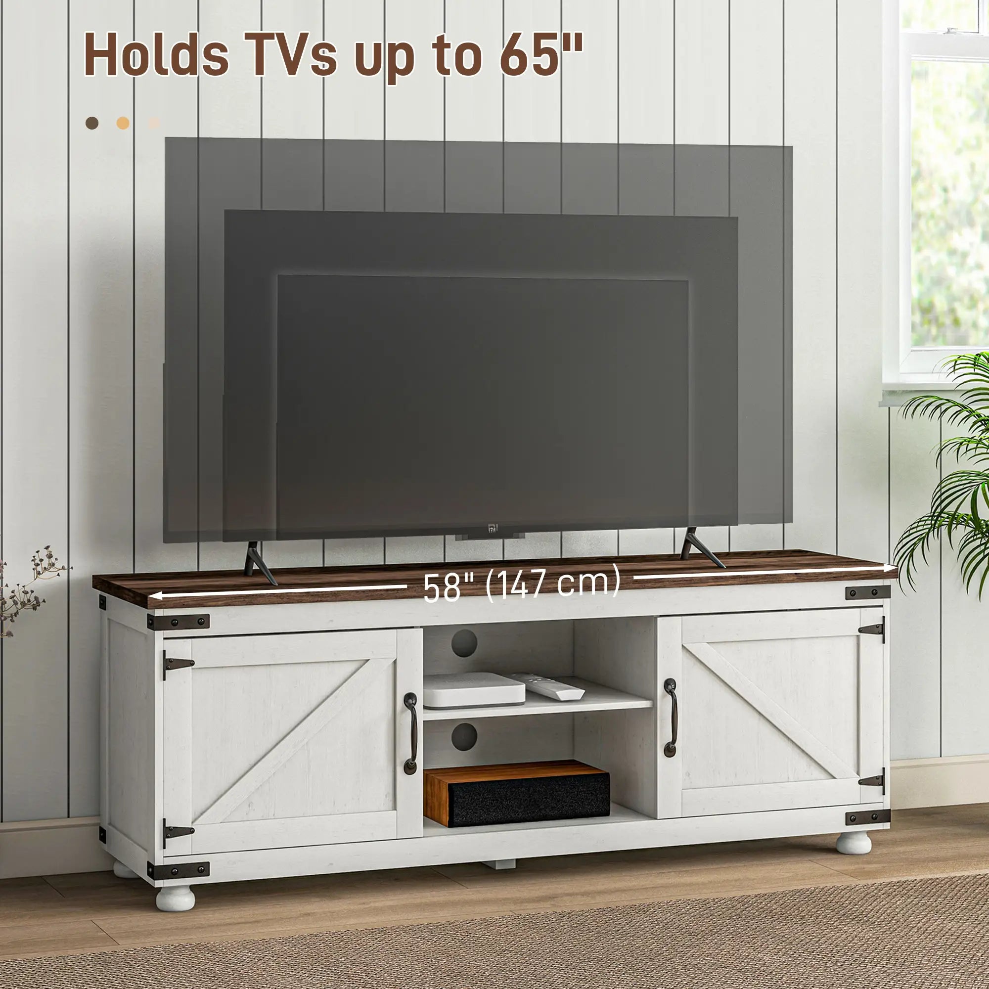 Farmhouse TV Stand for 65