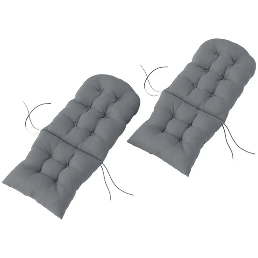 Adirondack Chair Cushions Set of 2, Grey Patio Chair Cushions Grey at Gallery Canada