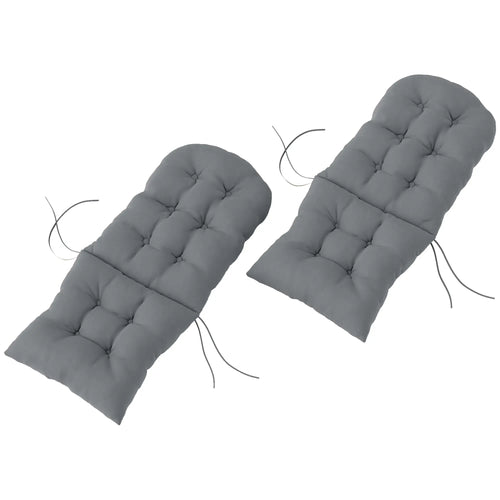 Adirondack Chair Cushions Set of 2, Grey