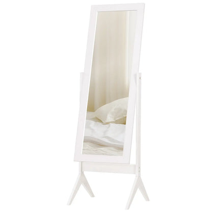 Full Length Mirror, Free Standing, Adjustable Angle, White Full Length Mirrors at Gallery Canada