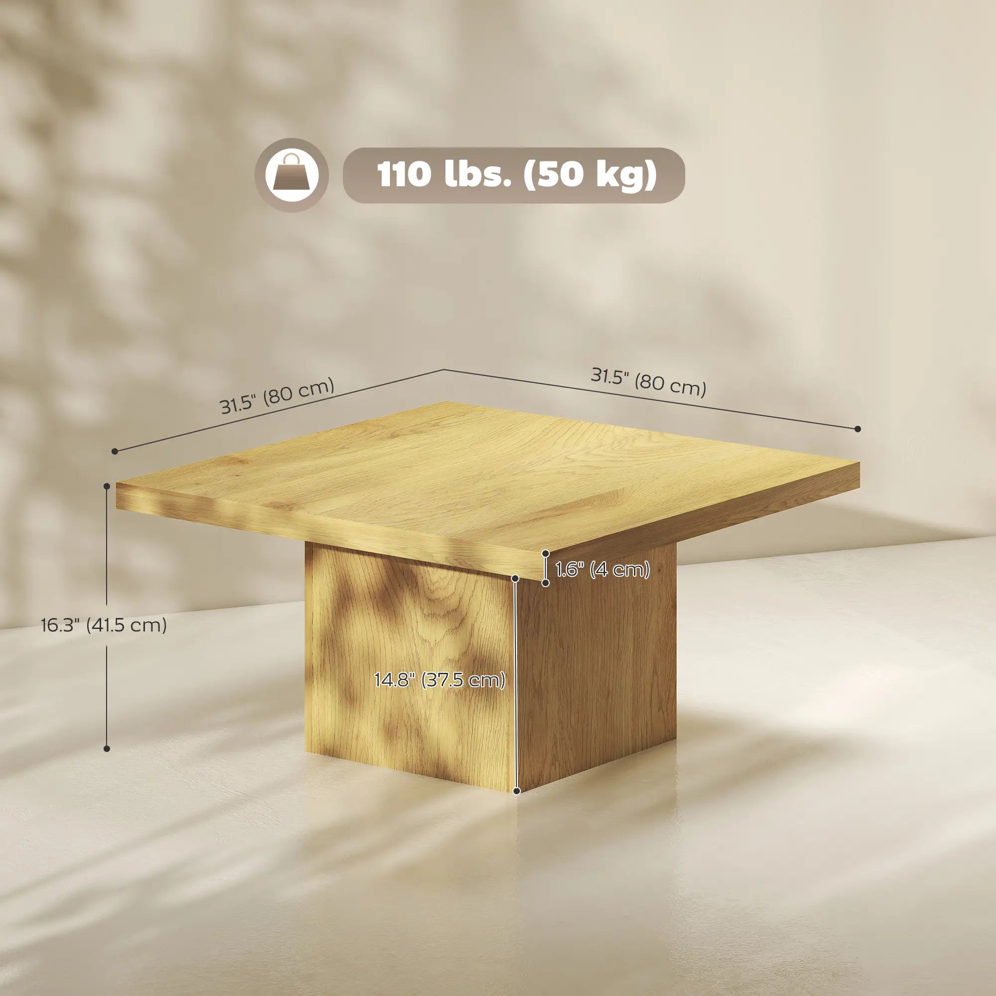 Square Coffee Table, 1.6