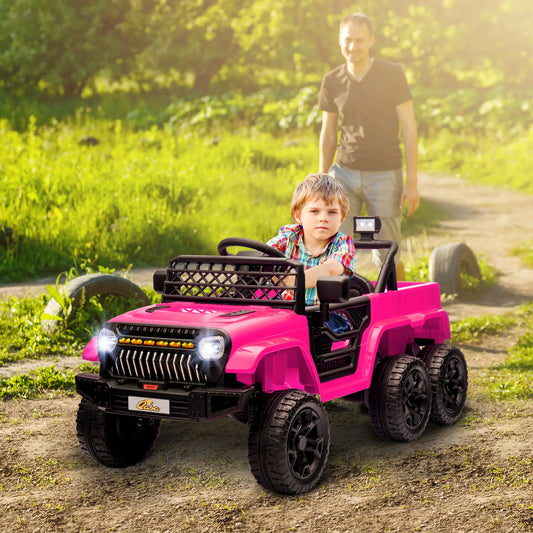 12V 4WD/2WD Kids Electric Car, Remote Control, Pink Electric Toy Cars Pink at Gallery Canada