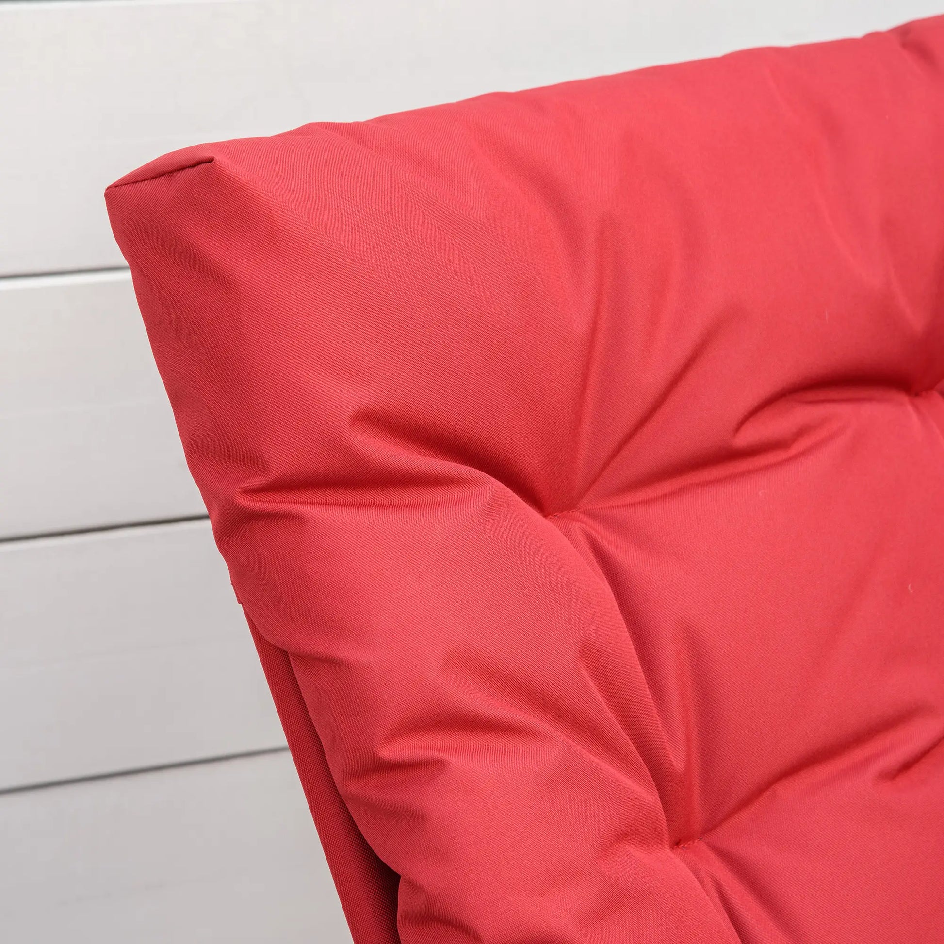 Set of 2 Outdoor Folding Chairs, Adjustable Backrest, Padded, Red Patio Chairs at Gallery Canada