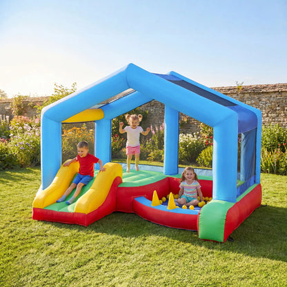 Kids Bouncy Castle, Inflatable Bounce House With Slide, Ball Pit Inflatables at Gallery Canada