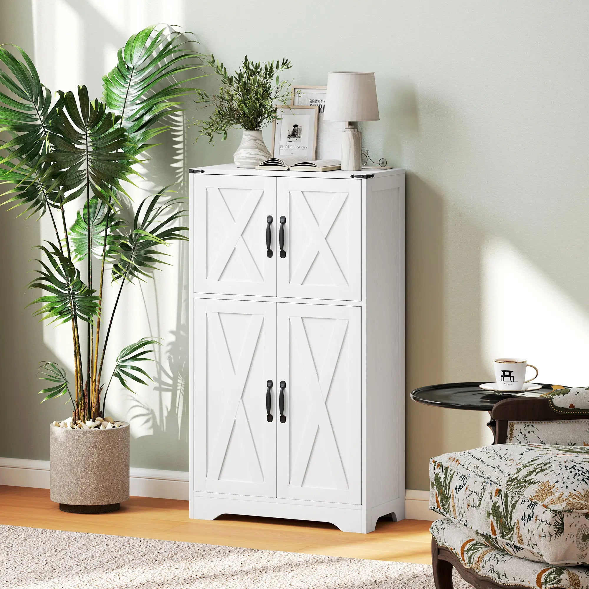 Farmhouse Kitchen Pantry, Freestanding Storage Cabinet, White Kitchen Pantry Cabinets at Gallery Canada